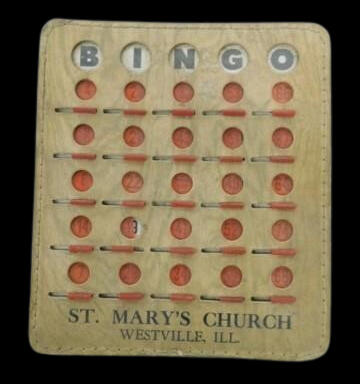 St Mary's Bingo Card