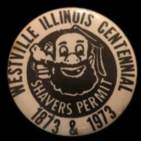 1973 Centennial Shavers Permit Pin