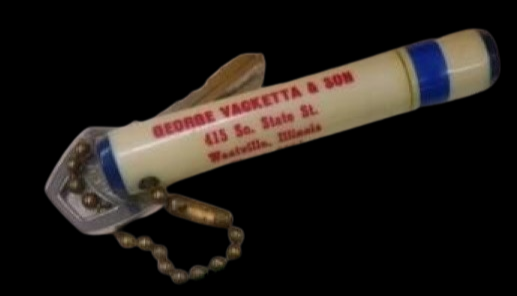 Vacketta & Son Blue & White Key Chain